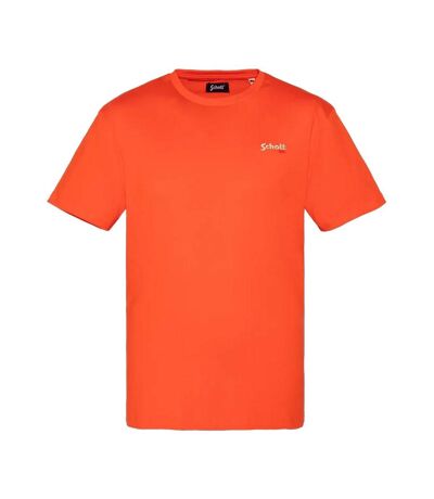 T-shirt orange homme schott emb - l