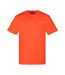 T-shirt orange homme schott emb - l-1