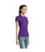 SOLS Womens/Ladies Passion Pique Short Sleeve Polo Shirt (Dark Purple)