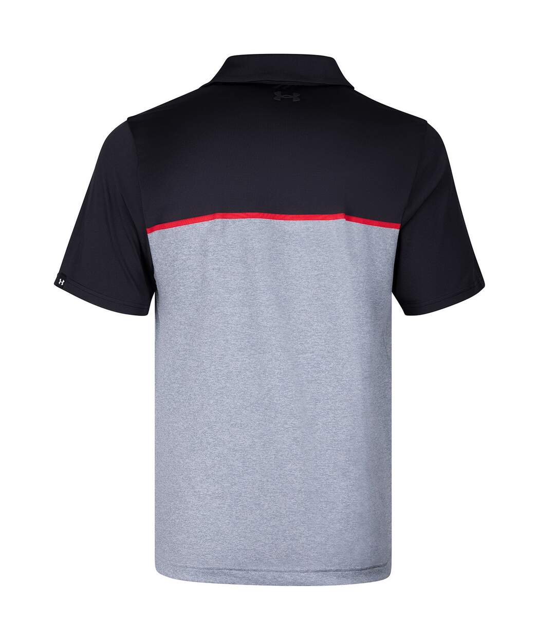 Mens playoff 3.0 stripe polo shirt black/red/black Under Armour