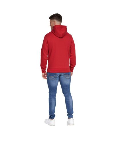 Mens lenta hoodie red Duck and Cover