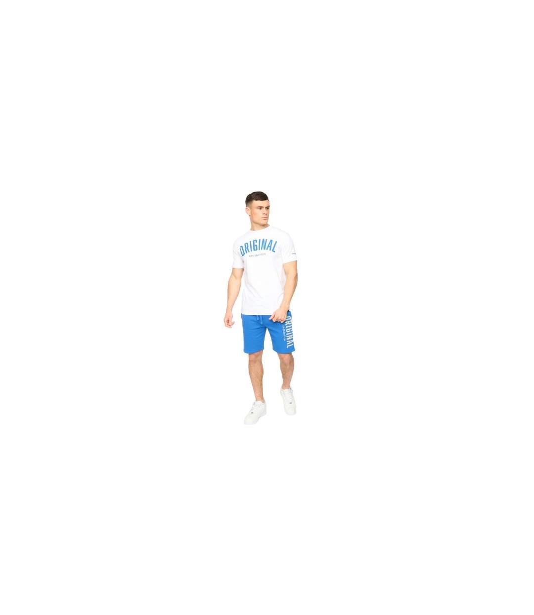 T-shirt Kensby Homme Blanc Crosshatch-1