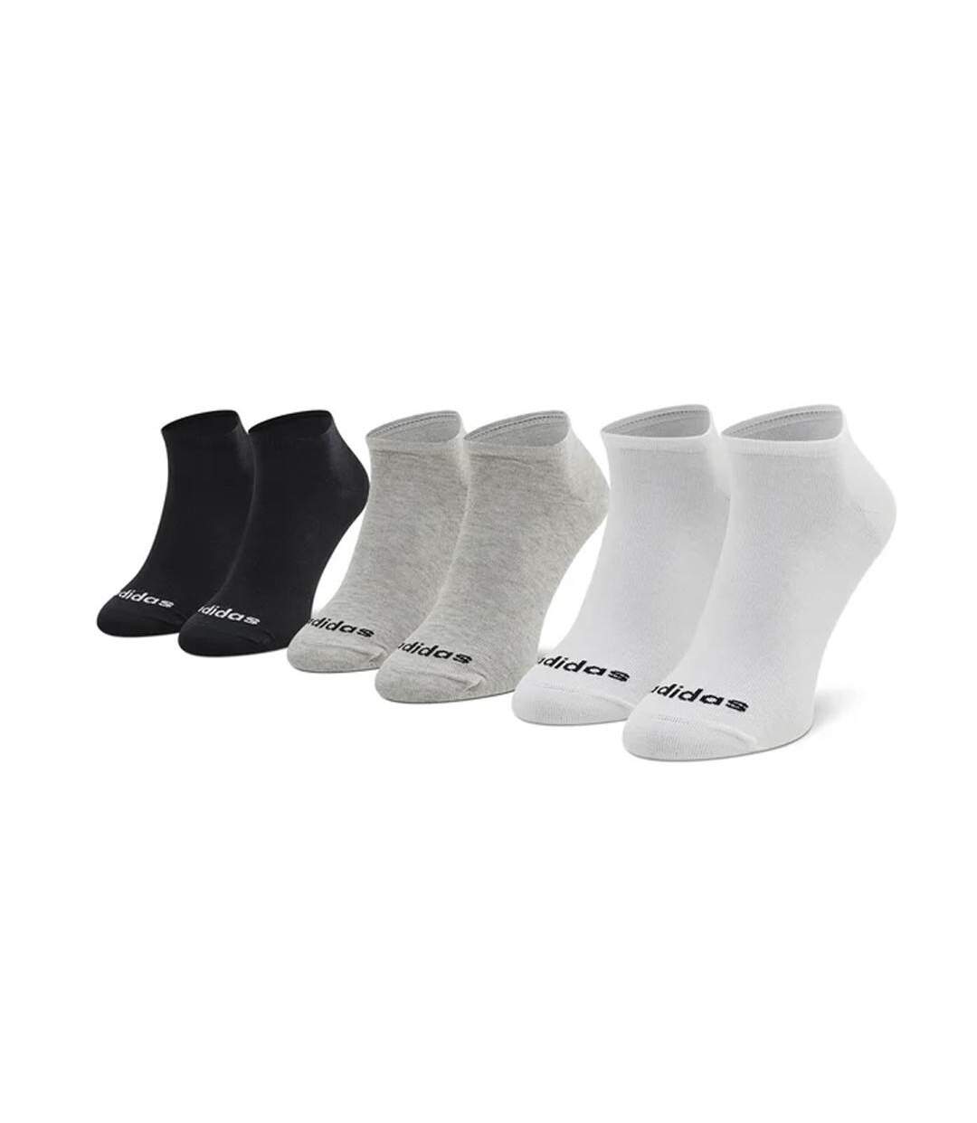 Chaussettes Noires Mixte Adidas Low Cut - 46/48