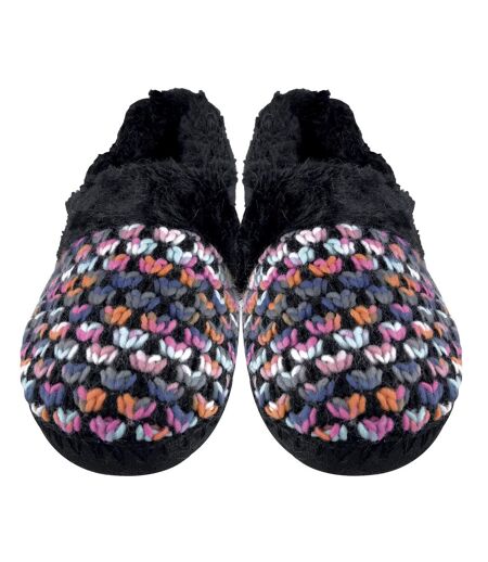 Ladies Cute Plush Winter Knitted House Slippers