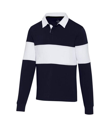 Polo sweat clyde adulte bleu marine / blanc Elevate Elevate