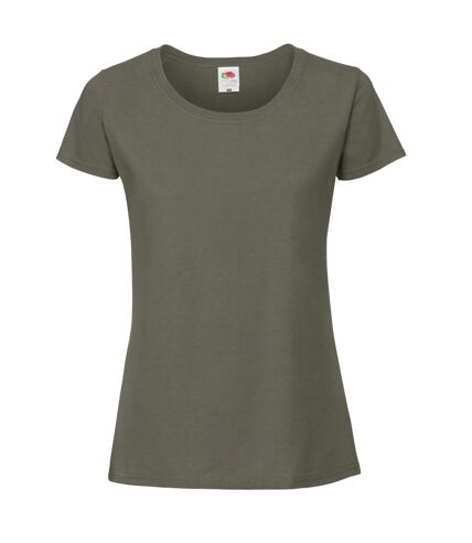 Fruit Of The Loom Womens/Ladies Ringspun Premium T-Shirt (Deep Green)