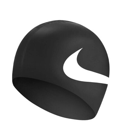 Bonnet de bain noir/blanc homme nike swim cap - taille unique