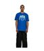 Mens Origami Heavy Oversized T-shirt Bleu Cobalt Mister Tee-1