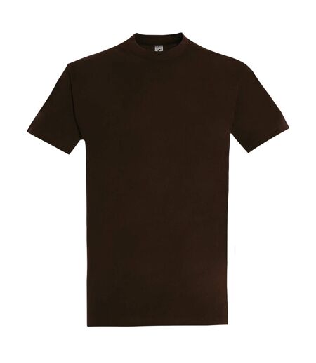 SOLS Mens Imperial Heavyweight Short Sleeve T-Shirt (Chocolate) - UTPC290