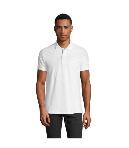 Polo Portland Homme Blanc Gris SOLS