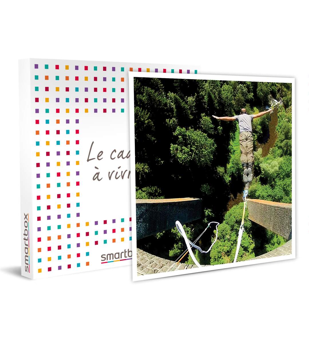 SMARTBOX - Session de 2 sauts à l'élastique de 65 mètres au viaduc de la Recoumène - Coffret Cadeau Sport & Aventure