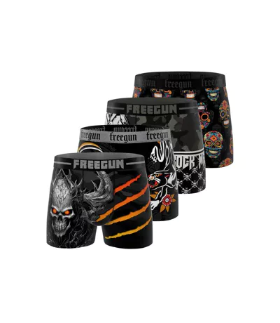 Lot de 4 boxers homme Rock Da Summer  Freegun