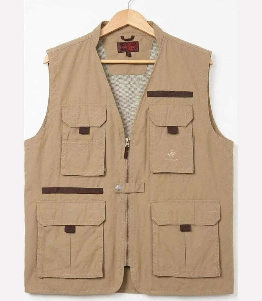 WINCHESTER WE1286 — Gilet sans manches marron : respirabilité en pur coton et praticité outdoor-2