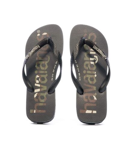 Tongs Noir Homme Havaianas Logo Mania - 47 1/3