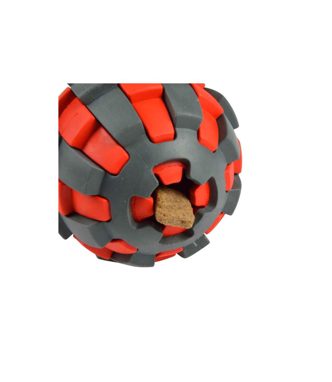 Jouet pour Chien Distributeur Balle 7cm Rouge-3