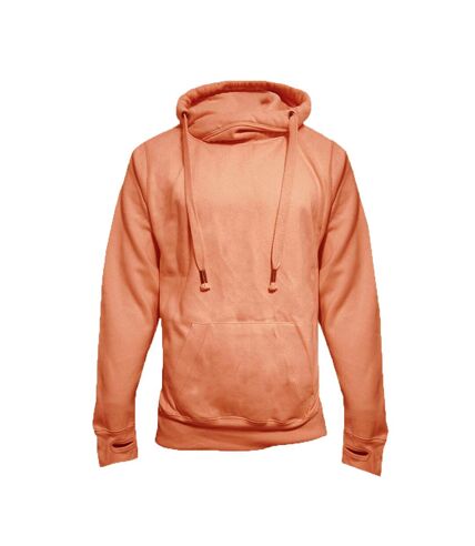 Sweat à capuche homme orange foncé Awdis