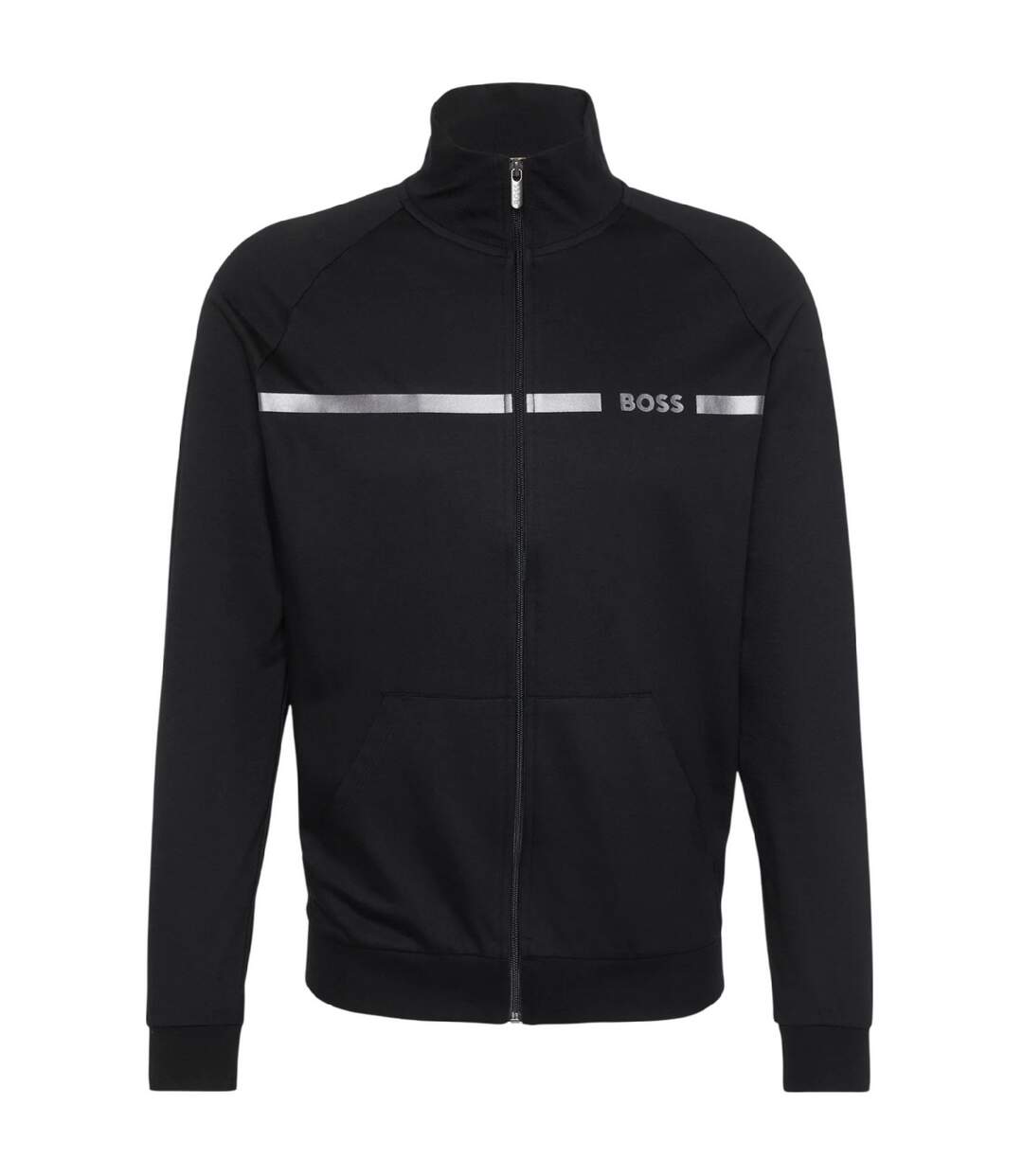Mens Authentic Track Jacket Black Boss-2