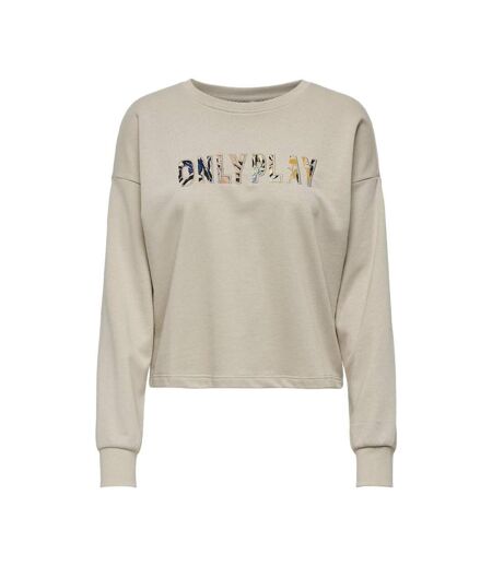 Sweat beige femme only play mix box