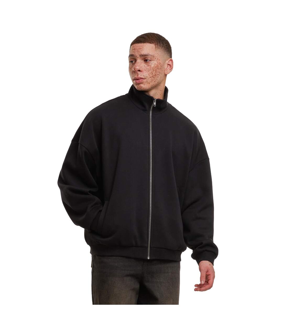 Veste Homme Noir Build Your Brand-1
