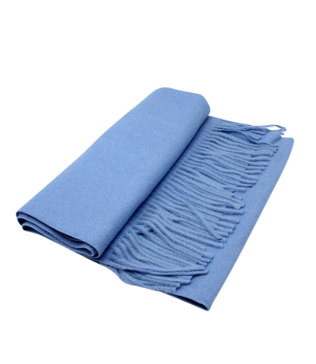 écharpe élégante Femme en Bleu Ciel - Accessoire Chic pour l'Hiver-3