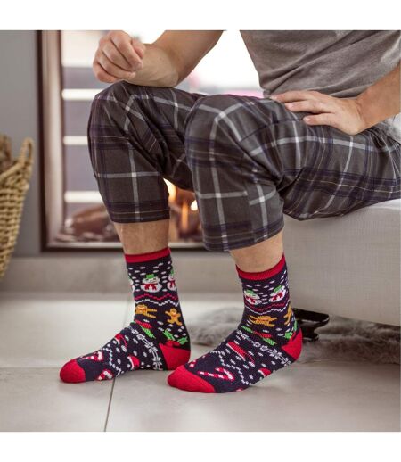 Mens Novelty Christmas Lightweight Thermal Socks