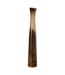 Vase Cylindrique en Verre Lester 60cm Marron Foncé-1