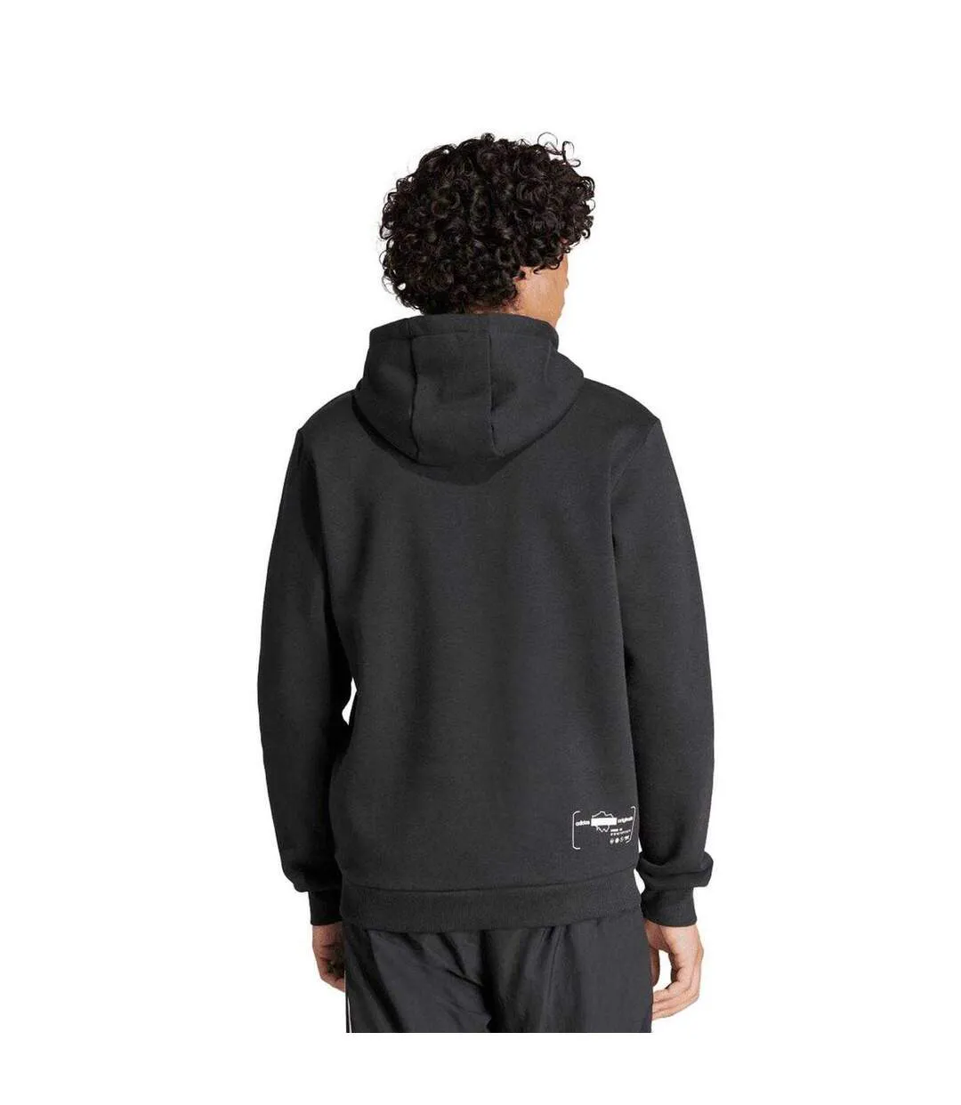 Sweat À Capuche Homme Noir Adidas-3