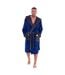 Robe De Chambre Homme Bleu Marine Charbon Keanu-4