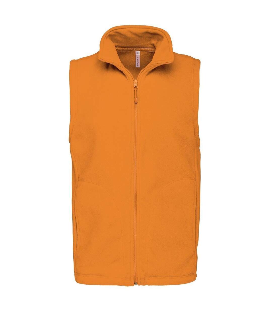 Gilet sans manches micro polaire homme - K913 - orange-1