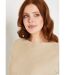 Pull mi-long uni brillant manches 3/4 col bateau-4