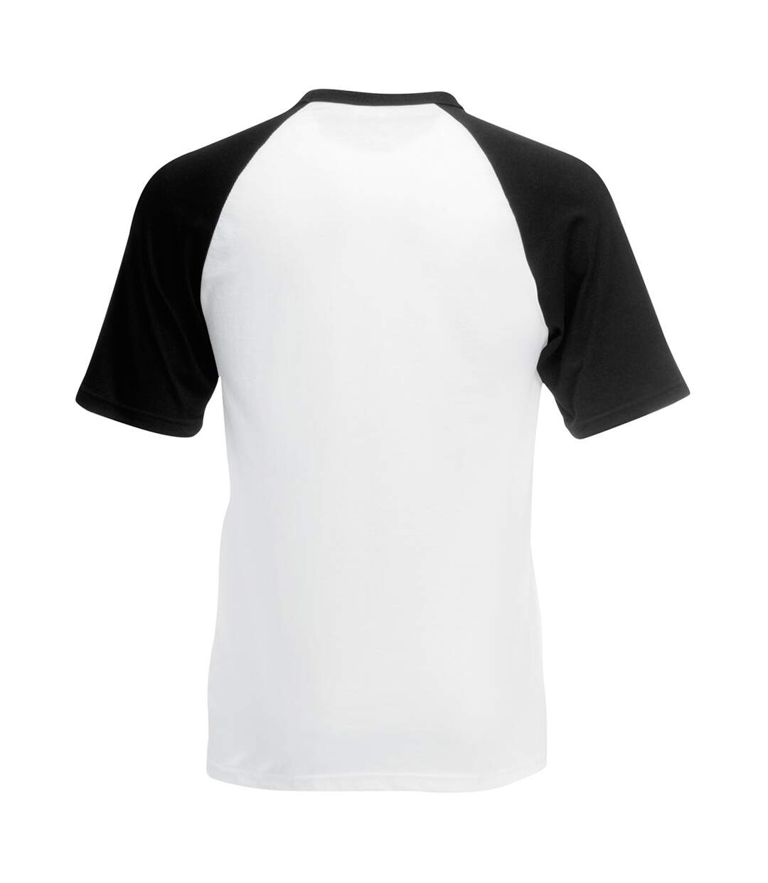 T-shirt de baseball à manches courtes  pour homme blanc/noir Fruit of the Loom-2