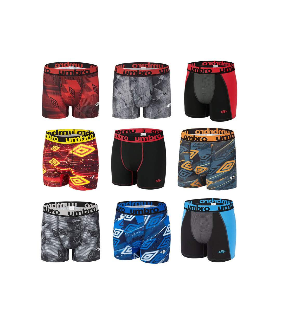 Pack Surprise de 6 Boxers microfibre homme Umbro