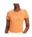 T-shirt orange femme pepe jeans new virginia - l-1