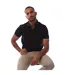 Mens Eagle Jacquard Polo Shirt Black Emporio Armani-1