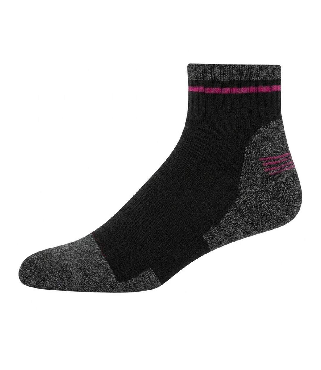 Pack Of 2  Womens/ladies Socks  Black Skechers-2