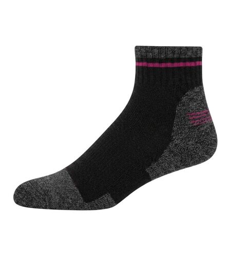 Pack Of 2  Womens/ladies Socks  Black Skechers