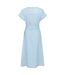 Robe Boutonnée Manches Courtes À Col V Tulum Femme Bleu Pâle Mountain Warehouse-2
