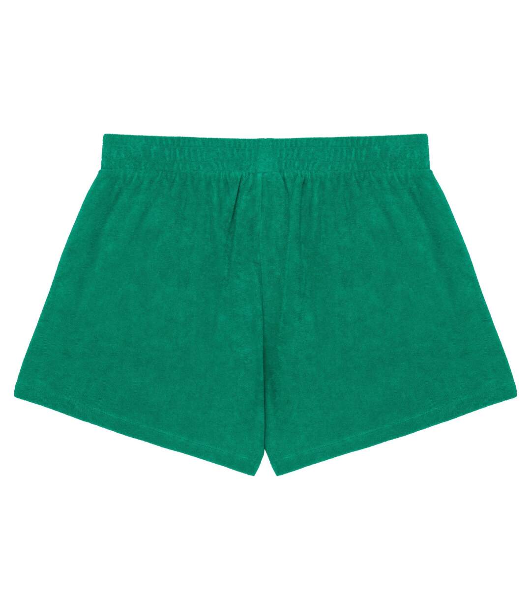 Womens/ladies terry towel shorts malachite green Native Spirit