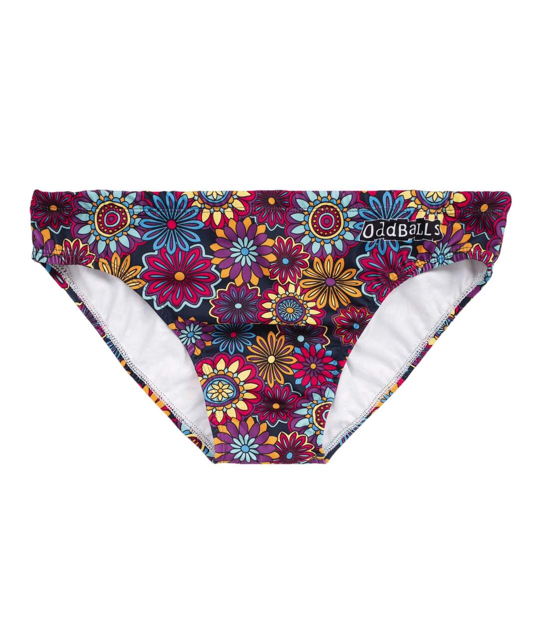 Mens bouquet swim briefs multicoloured OddBalls