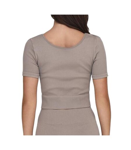 Top taupe femme only jaia
