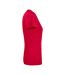 Womens/ladies Run T-shirt Red Printer RED-3