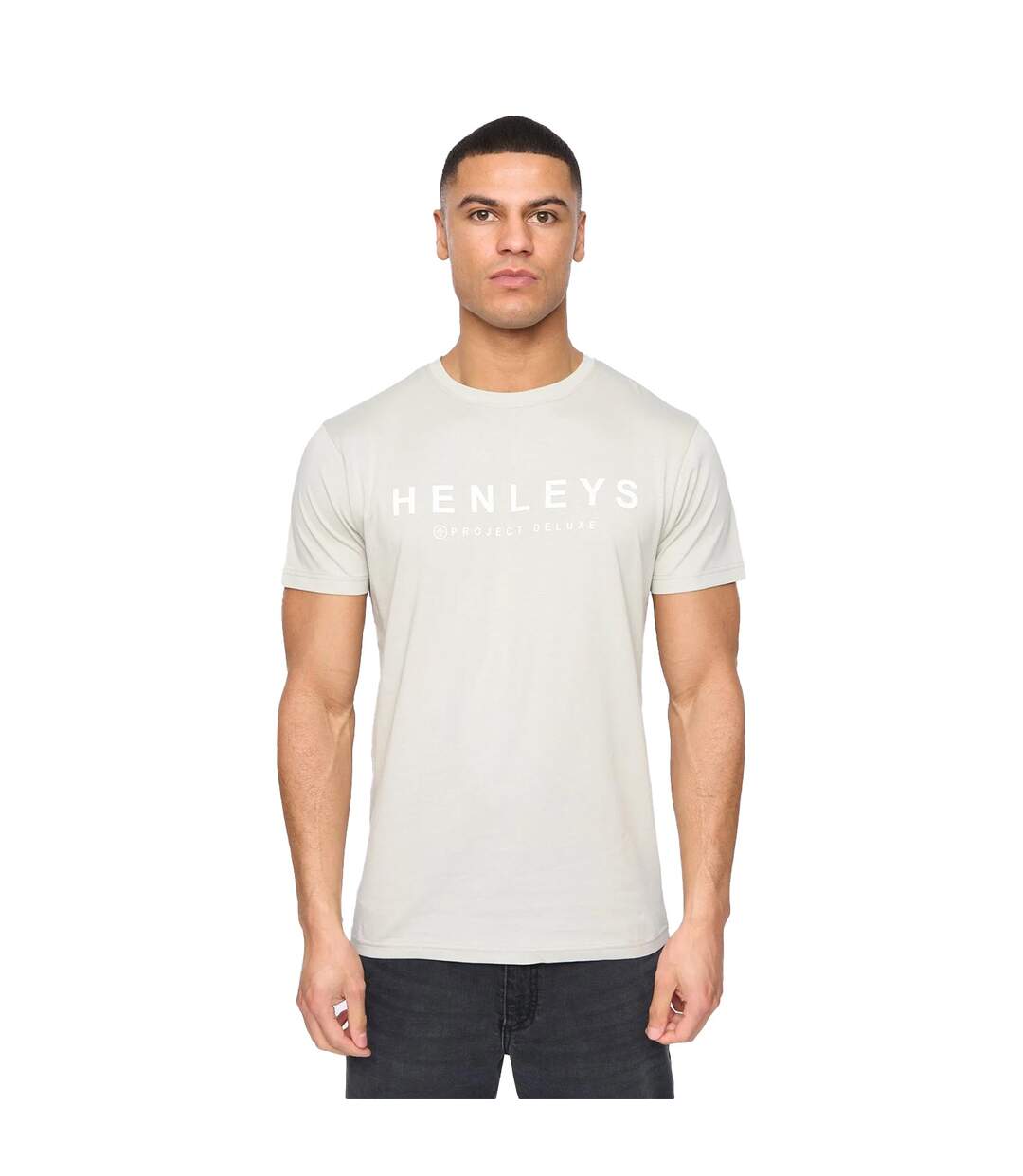 Pack Of 5  Mens Hensleeve T-shirt  Black White Light Beige Blue Navy Henleys-4