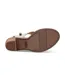 Womens/ladies Majorca Cut Out Leather Sandals Natural White Toms-3