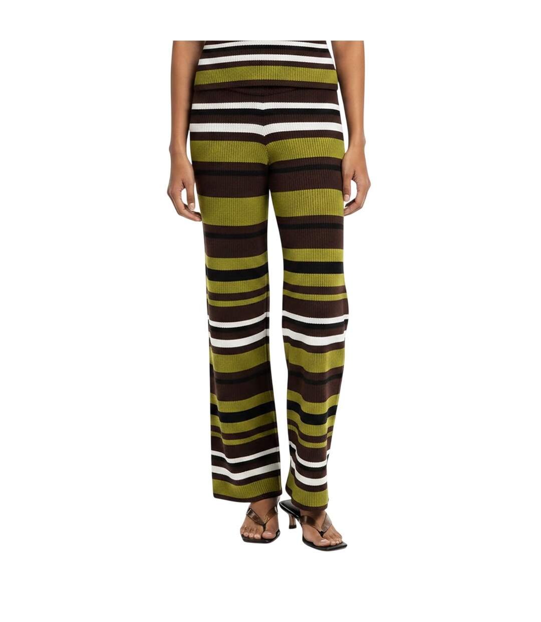 Womens/ladies Stripe Knitted Slim Tank Top Multicoloured I Saw It First-3