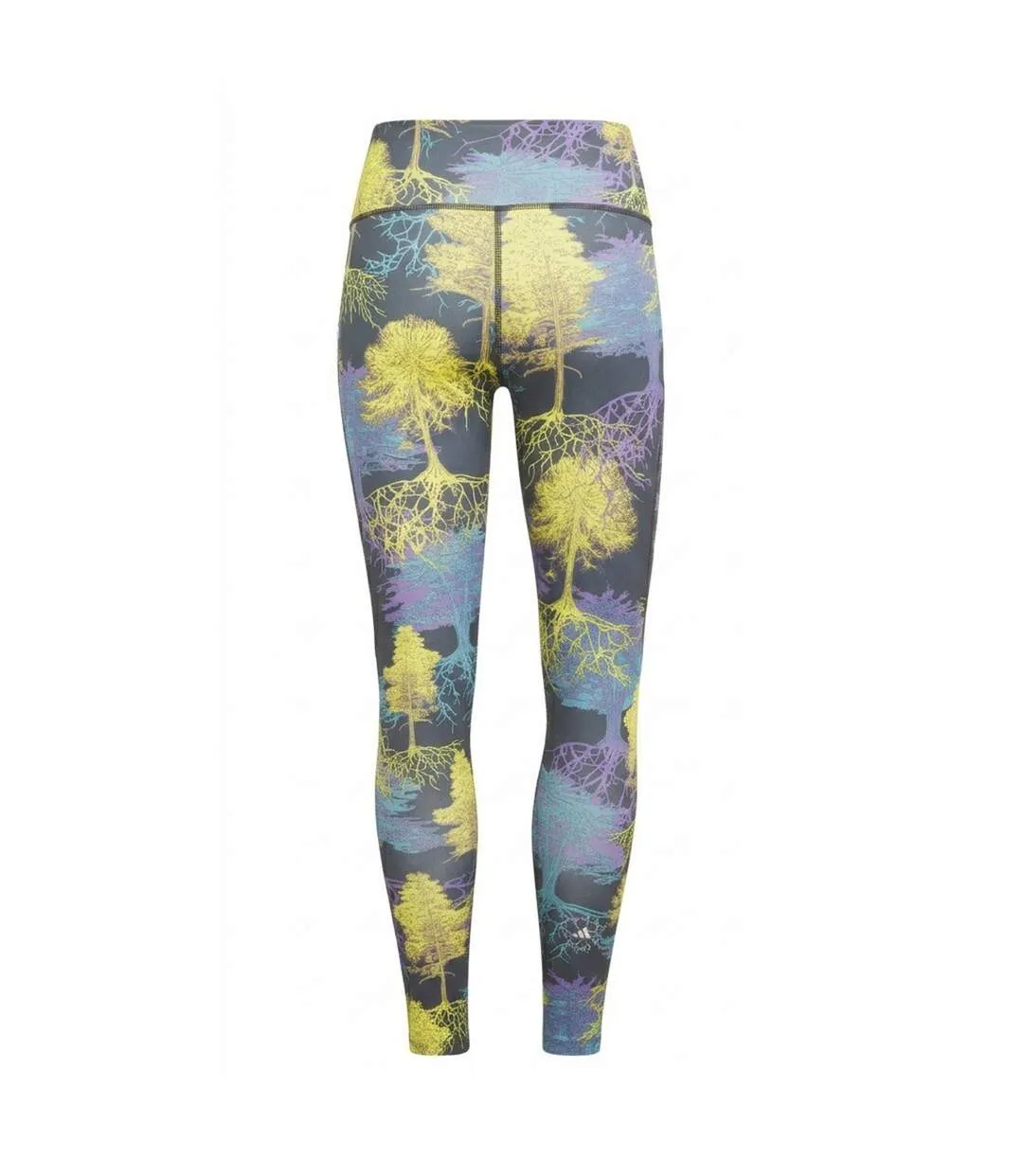 Womens/ladies Tree Root Tapered 7/8 Leggings Green Adidas-2