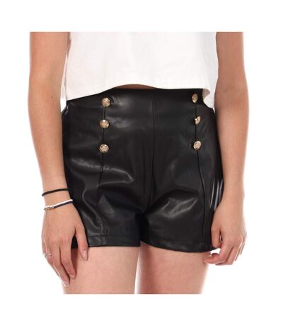 Short noir similcuir femme monday premium - l