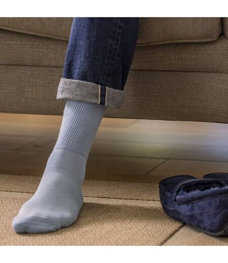 IOMI - 3 Paires Homme et Femme Bambou Diabetiques Chaussettes sans Elastiques
