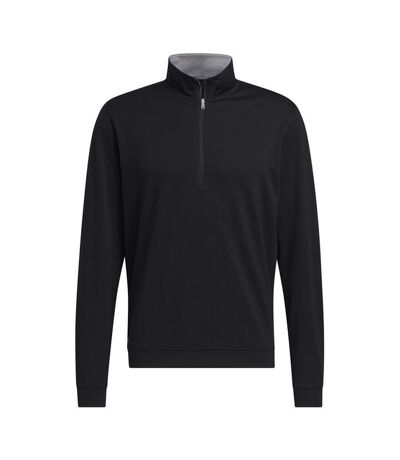 Adidas Mens Elevated Quarter Zip Sweatshirt (Black)