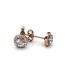 Boucles d'oreilles Cushy - Or Rosé et Cristal