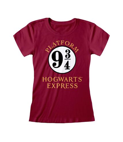 Harry Potter Womens/Ladies Hogwarts Express T-Shirt (Purple) - UTHE225